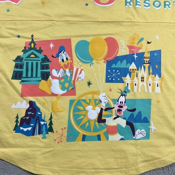 Disneyland Resort Spirit Jersey Shirts XL Play In The Park Donald Duck Goofy New - Picture 11 of 15